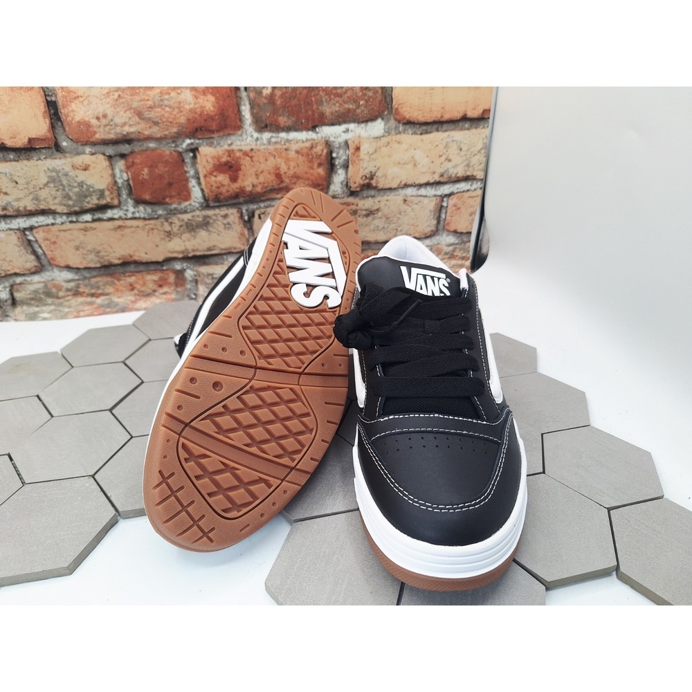 Vans Hylane Black White Gum Size 10 Men's Chunky Skate Sneaker Knu Skool Rare - Picture 8 of 12
